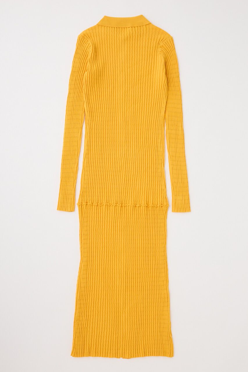 MOUSSY「CABLE KNIT ロングドレス」|ワンピース|