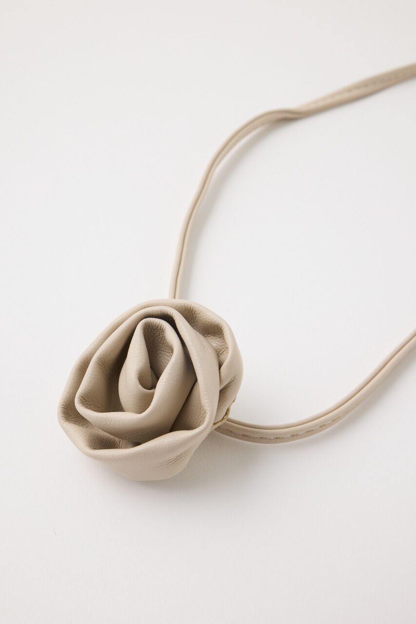 MOUSSY「ROSE CORSAGE リボン」|ネックレス|