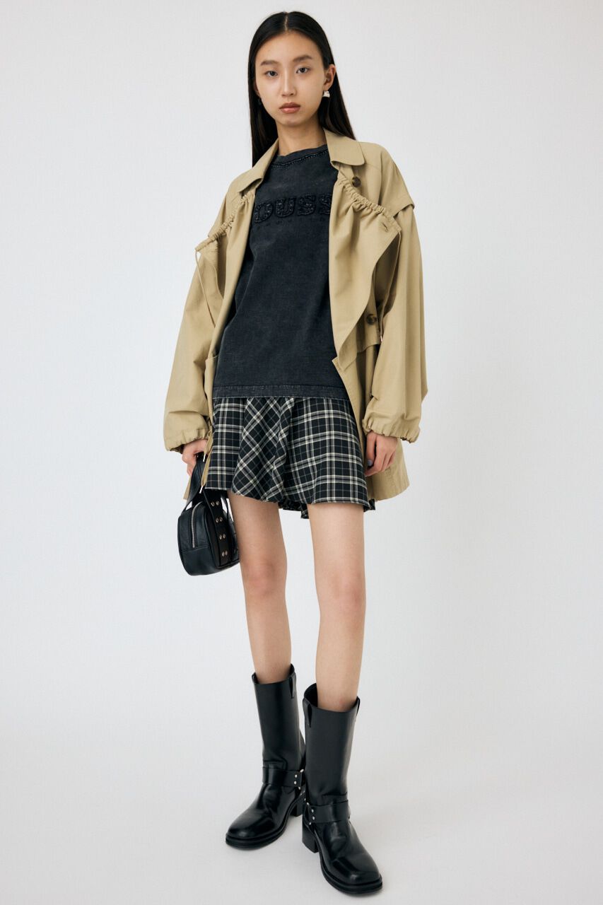MOUSSY「TARTAN ASSYMMETRY ミニスカート」|スカート|柄BLK5
