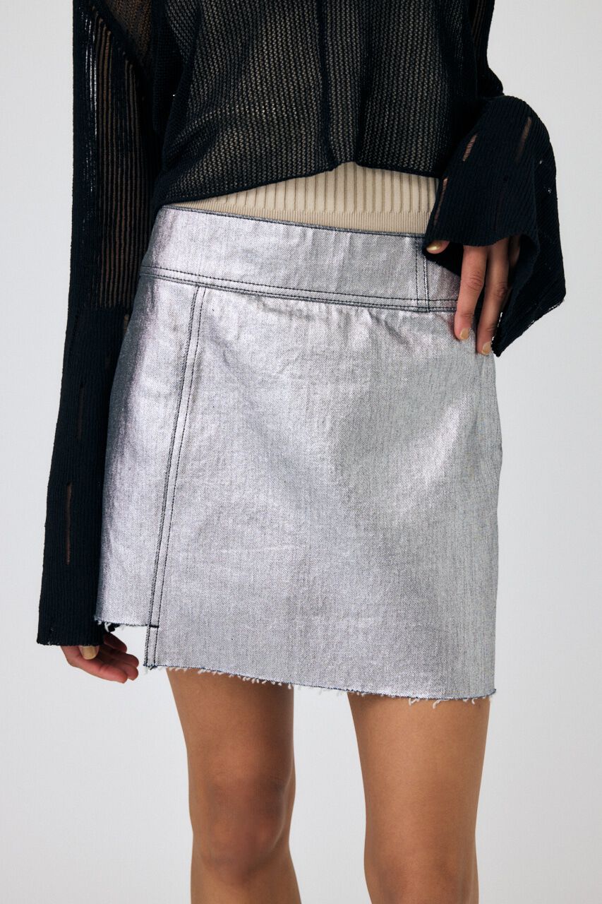 MOUSSY「FOIL PRINT ミニスカート」|スカート|