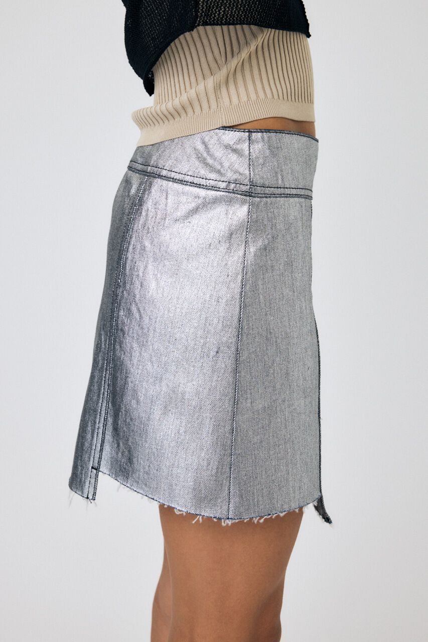 MOUSSY「FOIL PRINT ミニスカート」|スカート|