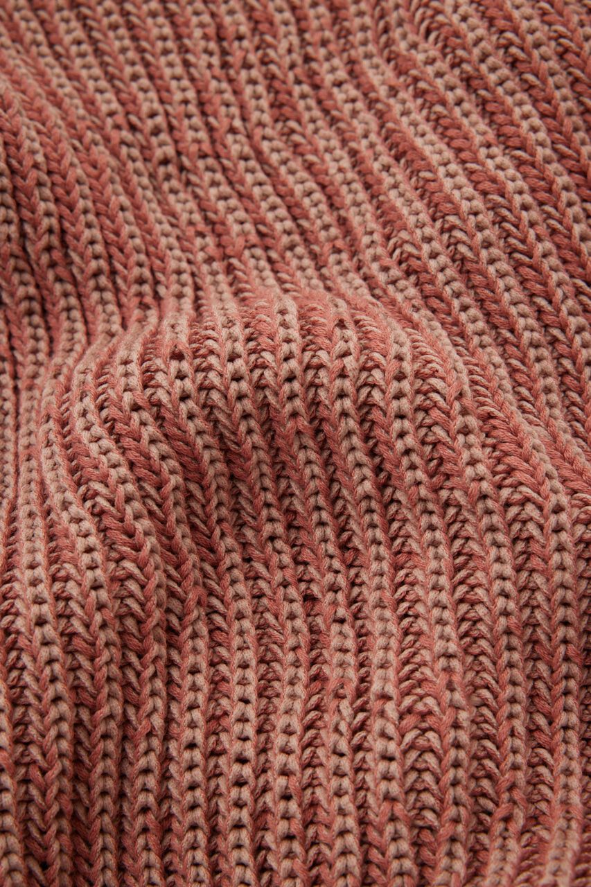 MOUSSY「メランジニットカーディガン　コットン&times;リサイクルポリエステル混」|カーディガン|