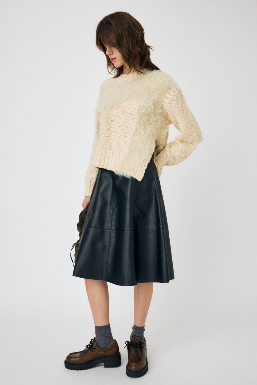 MOUSSY「INTARSIA SLIT セーター」|ニット・セーター|