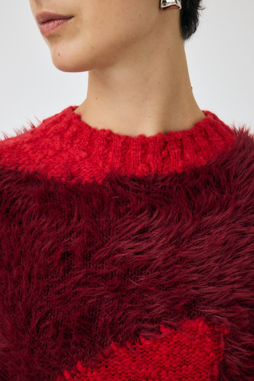 MOUSSY「INTARSIA SLIT セーター」|ニット・セーター|