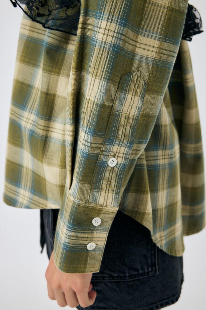 MOUSSY「LACY BUSTIER レイヤードシャツ」|シャツ・ブラウス|