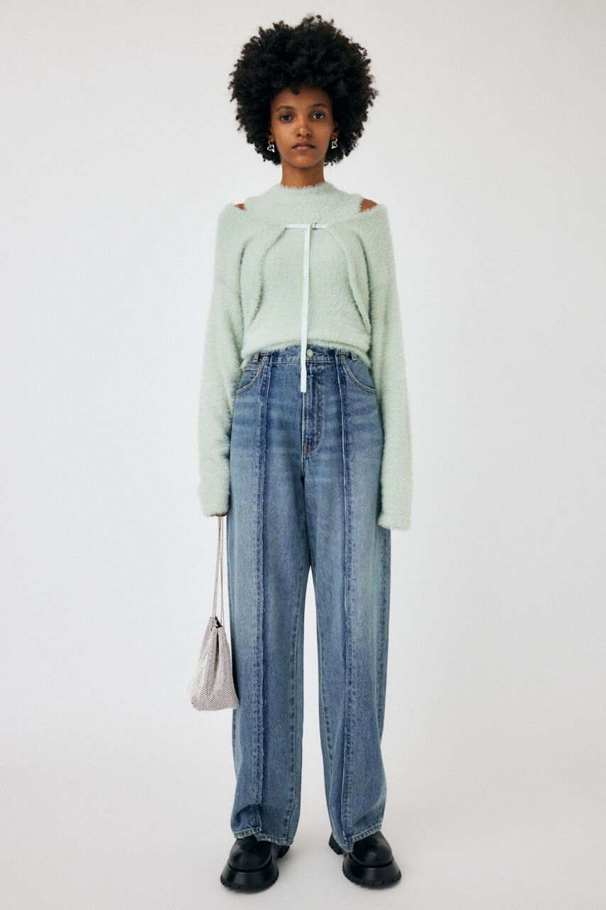 MOUSSY「SHAGGY KNIT ボレロ & タンク」|ニット・セーター|