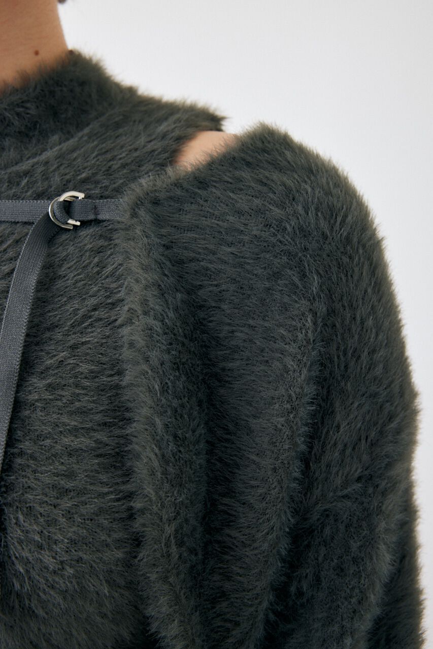 MOUSSY「SHAGGY KNIT ボレロ & タンク」|ニット・セーター|