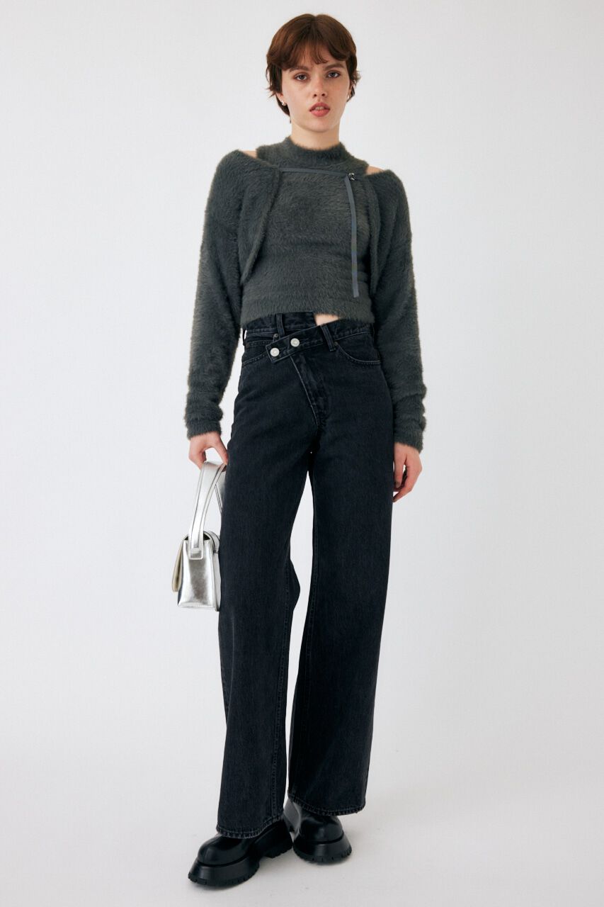 MOUSSY「SHAGGY KNIT ボレロ & タンク」|ニット・セーター|