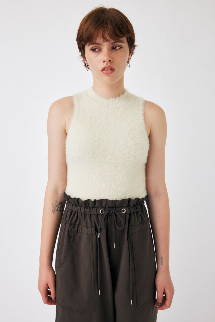 MOUSSY「SHAGGY KNIT ボレロ & タンク」|ニット・セーター|