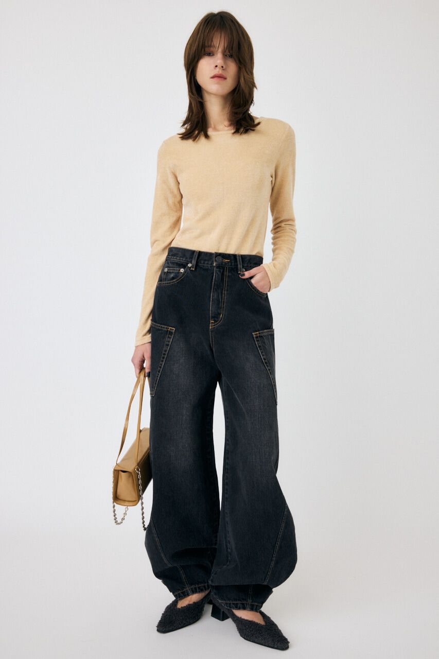 MOUSSY「VELOUR TOUCH ロングスリーブトップス」|ニット・セーター|