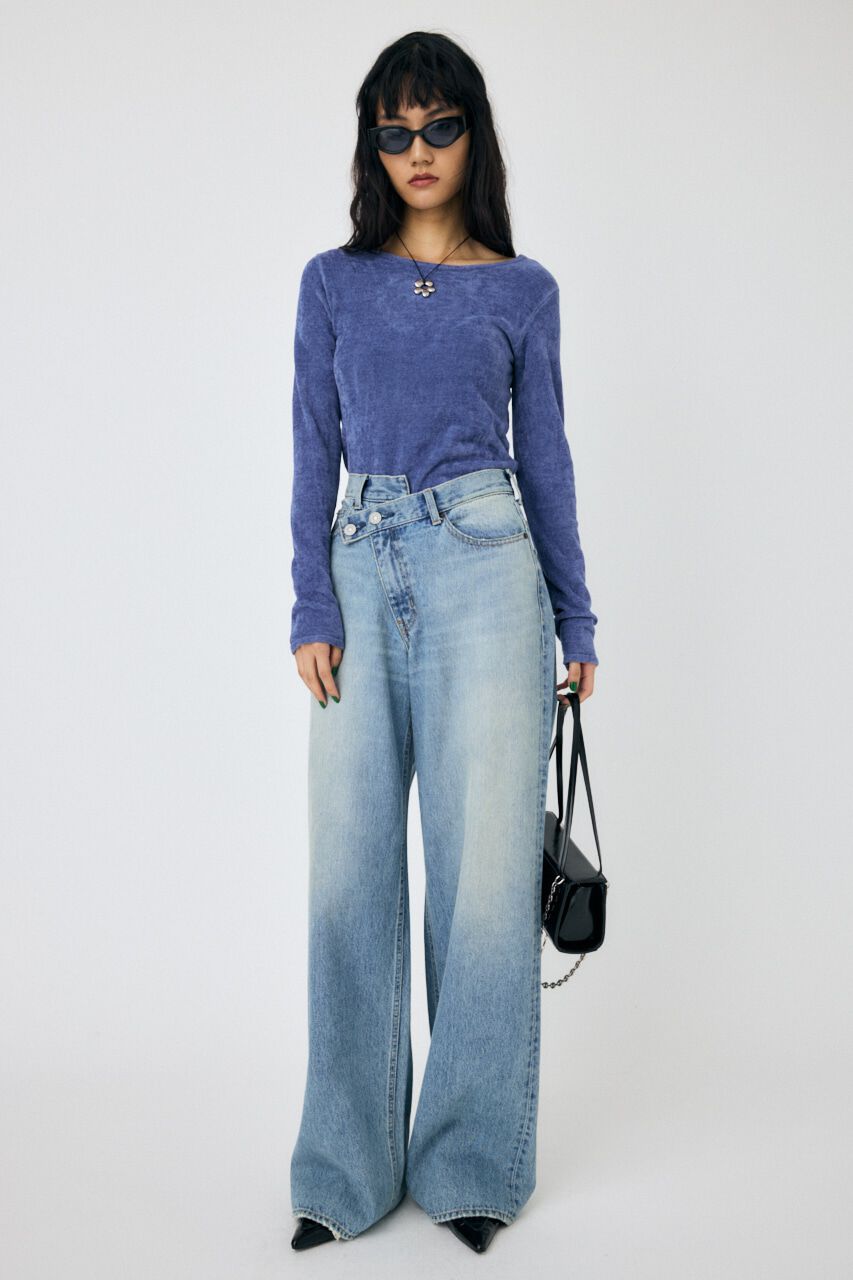 MOUSSY「VELOUR TOUCH ロングスリーブトップス」|ニット・セーター|