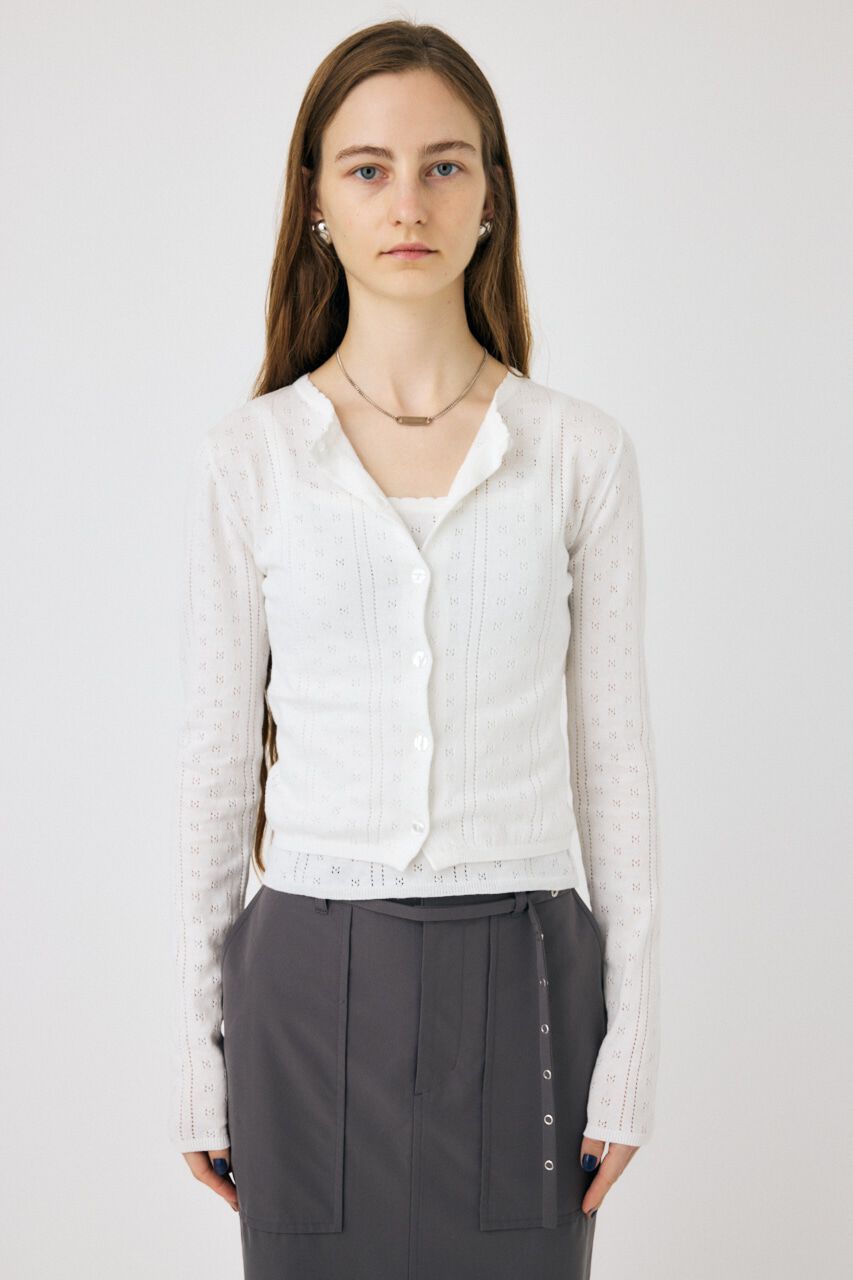 MOUSSY「PICOT EYELET ニットアンサンブル」|ニット・セーター|