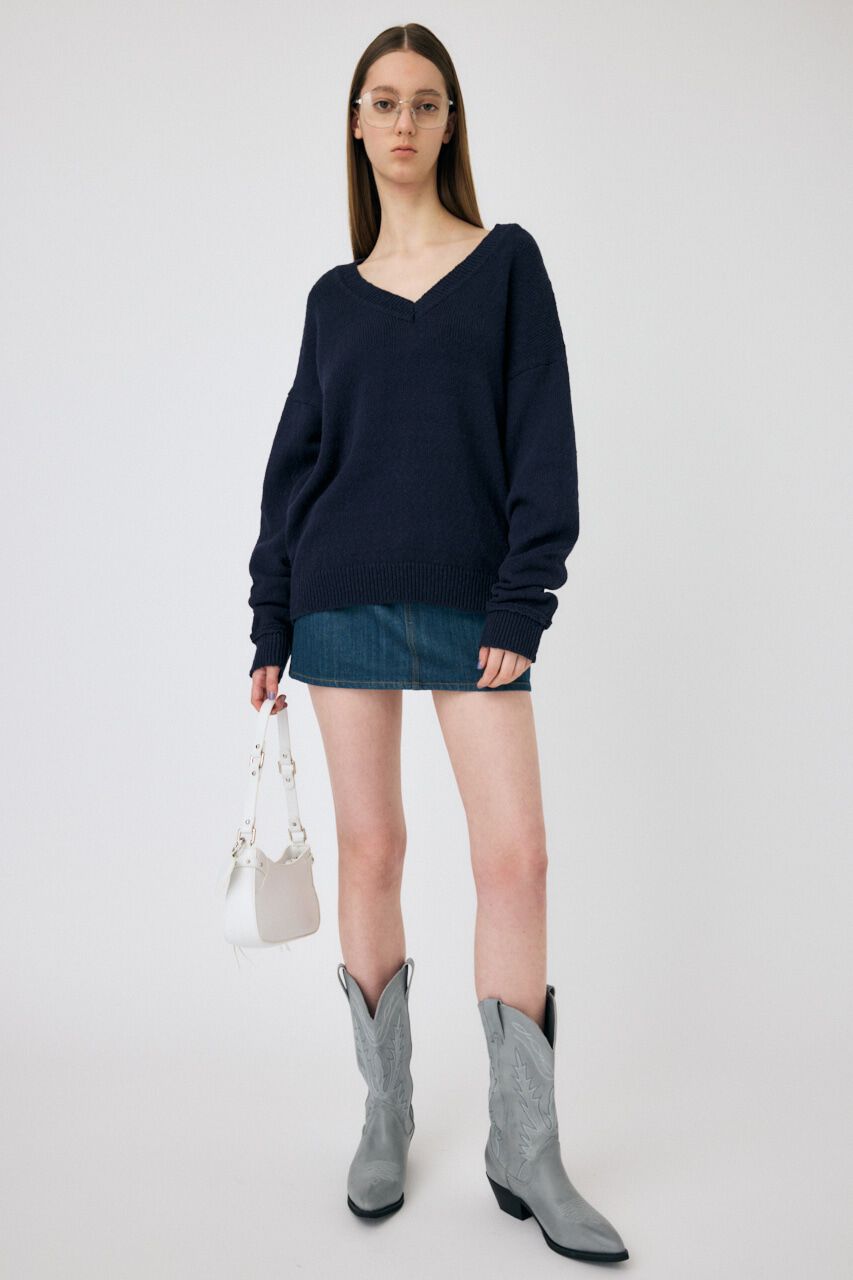 MOUSSY「V NECK セーター」|ニット・セーター|