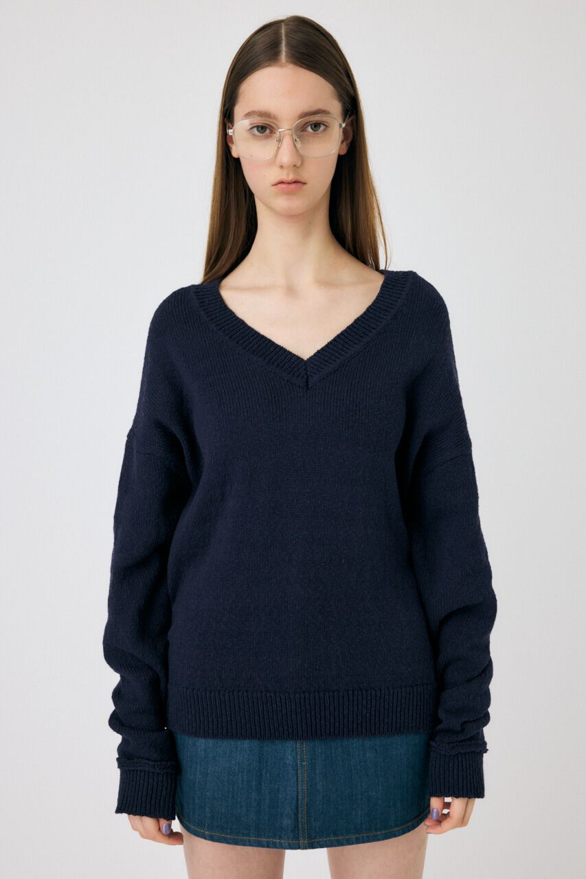MOUSSY「V NECK セーター」|ニット・セーター|