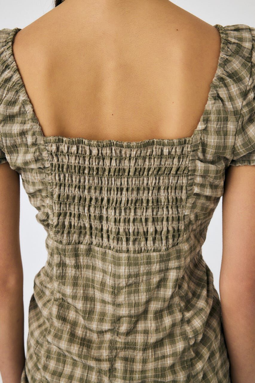 MOUSSY「GATHER RIBBON ミニドレス」|ワンピース|