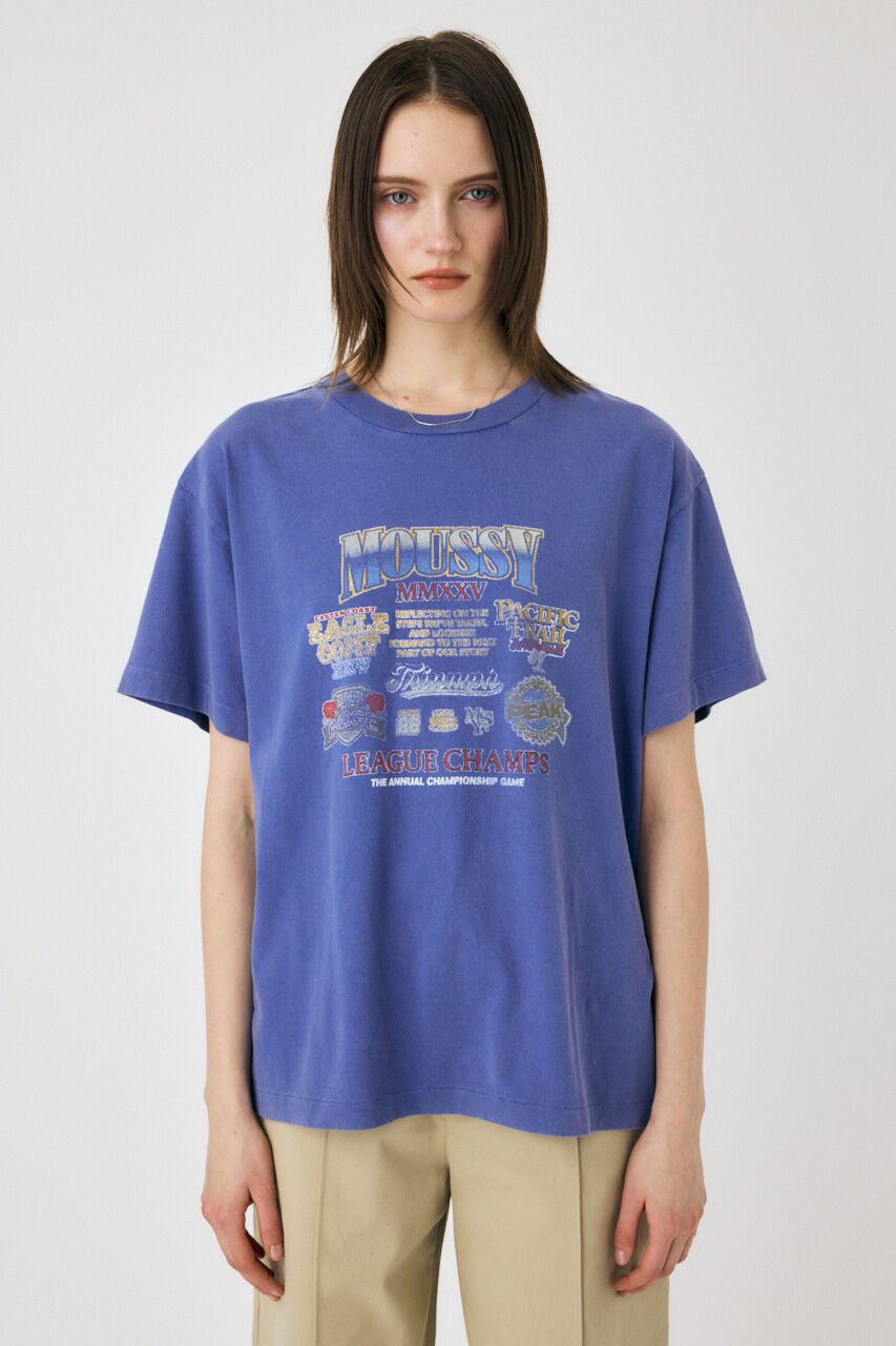 MOUSSY「MOUSSY LEAGUE CHAMPS 25 Tシャツ」|Tシャツ・カットソー|