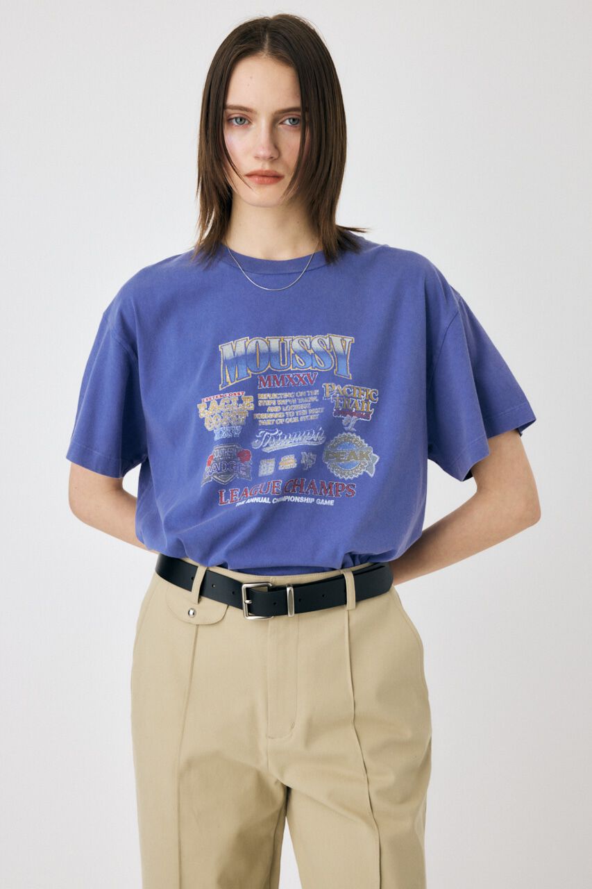 MOUSSY「MOUSSY LEAGUE CHAMPS 25 Tシャツ」|Tシャツ・カットソー|