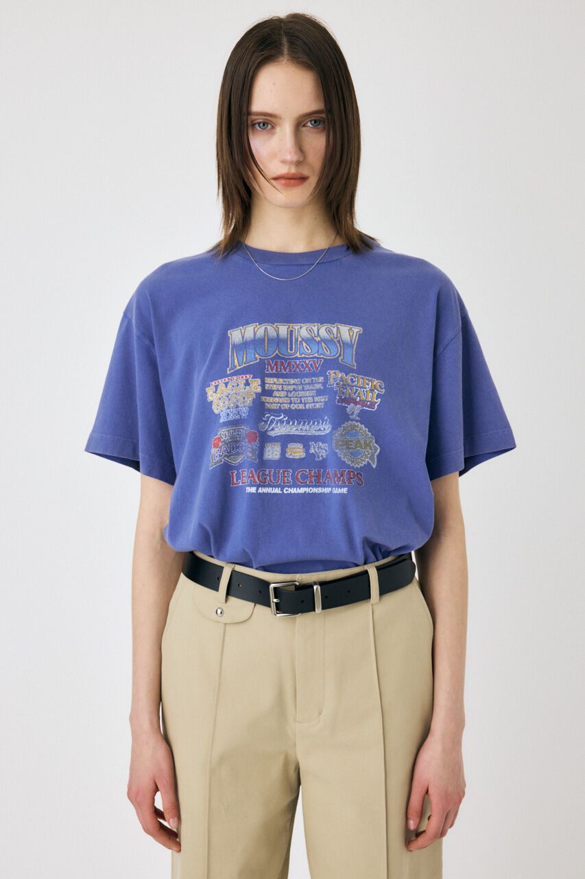 MOUSSY「MOUSSY LEAGUE CHAMPS 25 Tシャツ」|Tシャツ・カットソー|