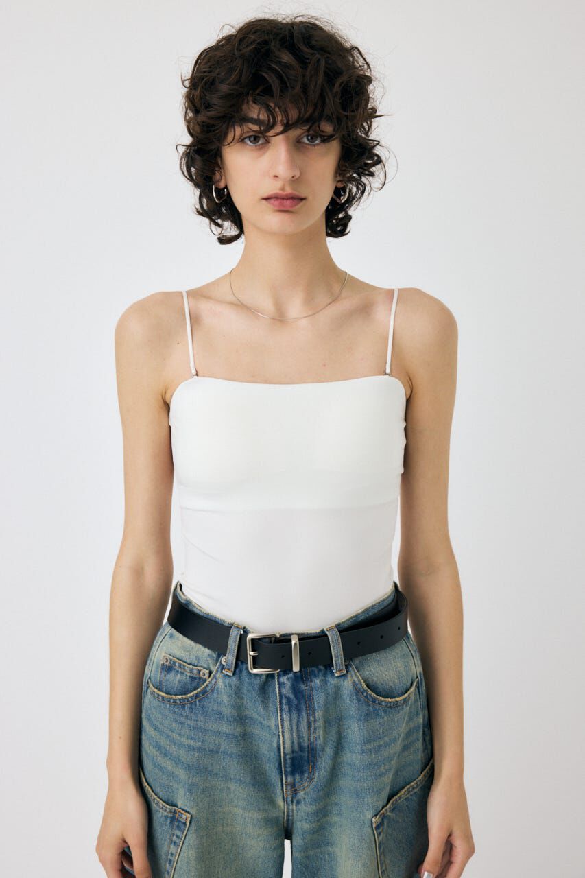 MOUSSY「BACK SHEER カップインキャミ」|キャミソール|