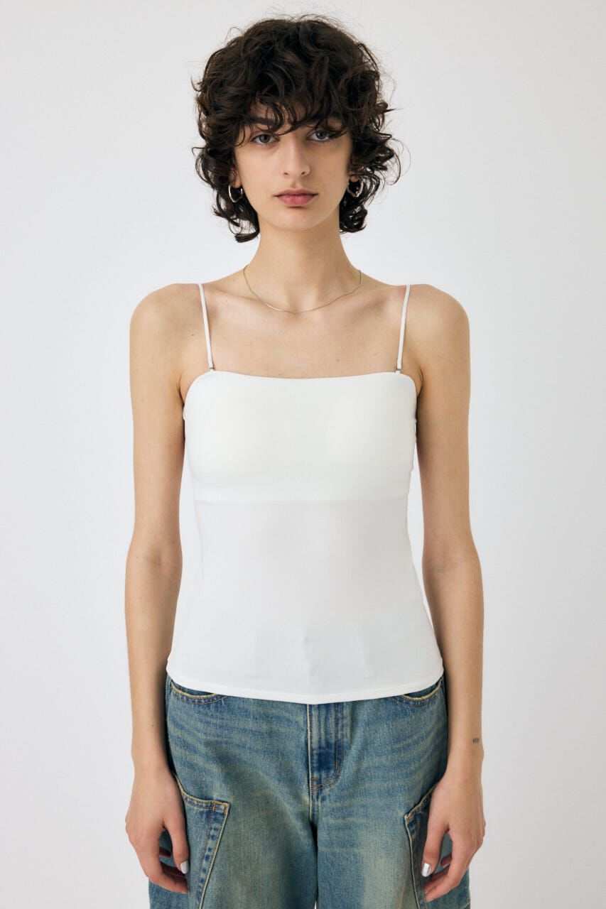 MOUSSY「BACK SHEER カップインキャミ」|キャミソール|
