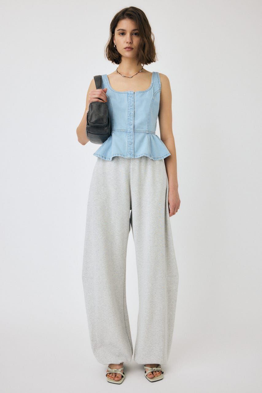 MOUSSY「SQUARE NECK デニム ビスチェ」|シャツ・ブラウス|