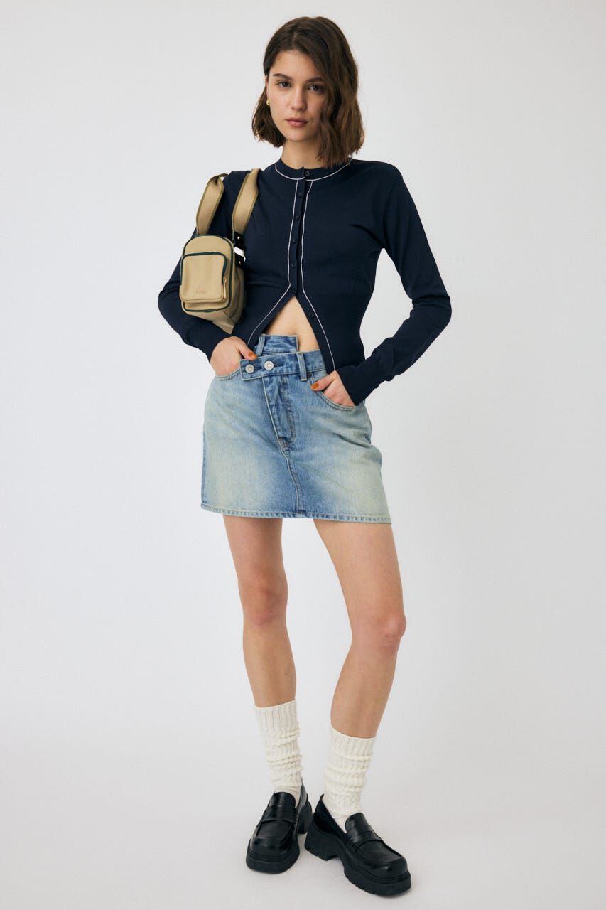 MOUSSY「CROSS WAIST ミニスカート」|スカート|