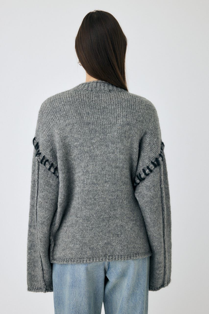 MOUSSY「KNITTED WORDS セーター」|ニット・セーター|