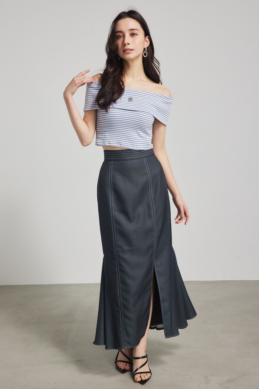 rienda「RモチーフプレートカットTOP」|Tシャツ・カットソー|