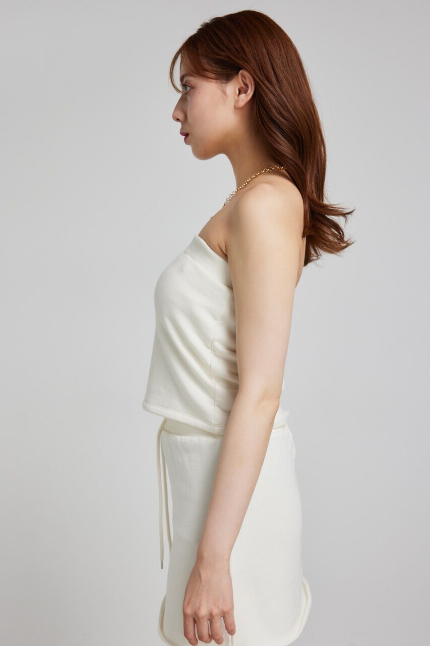 rienda「RRロゴスウェットベアTOP」|チューブトップ|