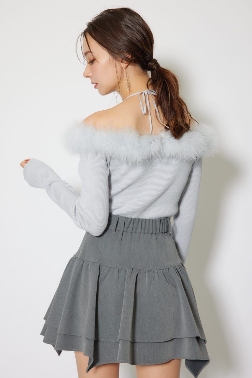 rienda「many wayフェザーオフショルニットトップス」|ニット・セーター|