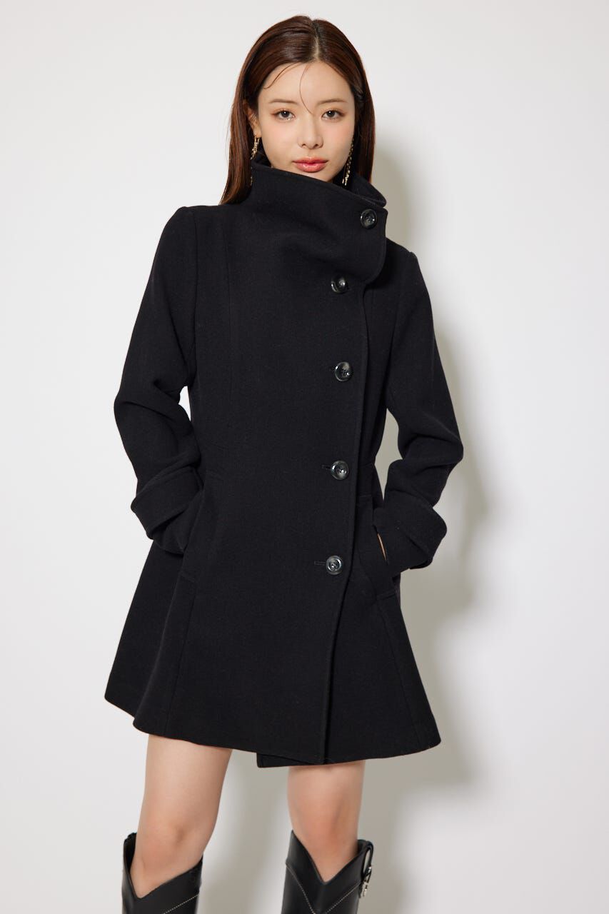 rienda「25オーバーネックシンデレララインミニコート」|その他|