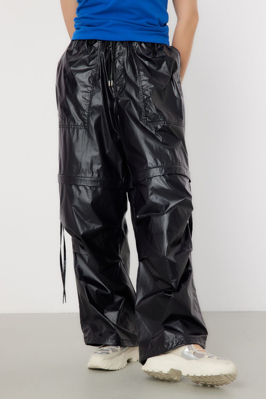 RODEO CROWNS「メタリックパラシュートパンツ」|その他|BLK