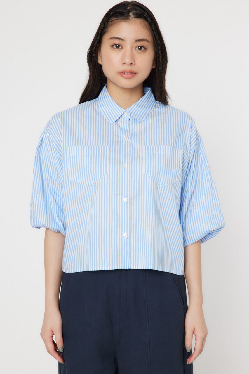 RODEO CROWNS「バルーンスリーブショートシャツ」|シャツ・ブラウス|