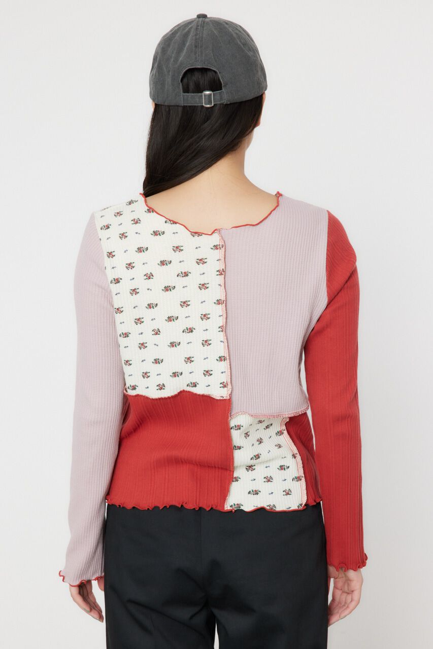 RODEO CROWNS「パッチワーク2WAYリブトップス」|Tシャツ・カットソー|