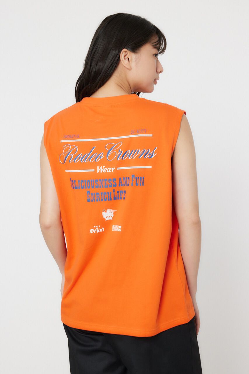 RODEO CROWNS「Orion Beer x RCSノースリーブトップス」|タンクトップ|