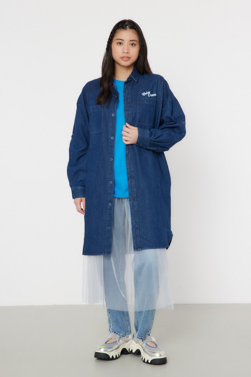 RODEO CROWNS「ATTRACTIVEミリタリーシャツワンピース」|ワンピース|