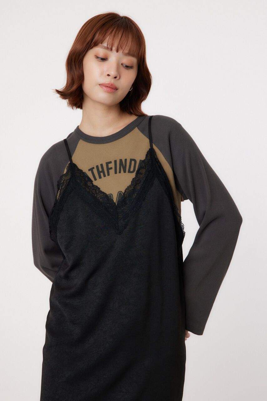 RODEO CROWNS「サテンレースキャミワンピース」|ワンピース|