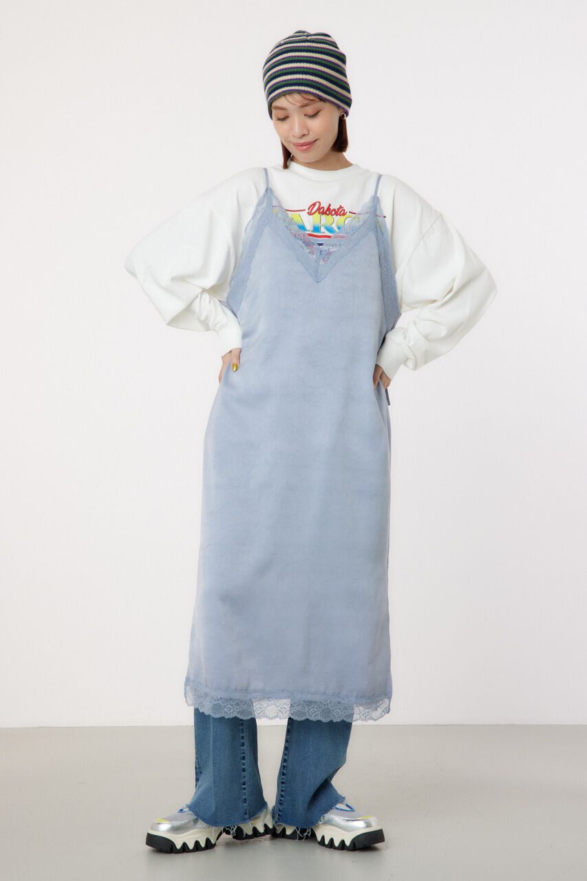 RODEO CROWNS「サテンレースキャミワンピース」|ワンピース|