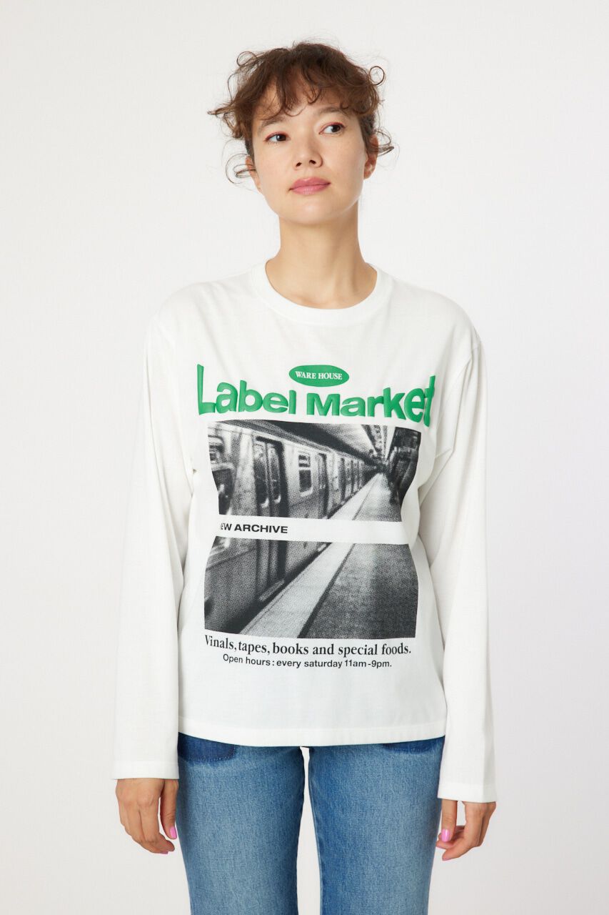 RODEO CROWNS「Label Market ロングスリーブTシャツ」|Tシャツ・カットソー|