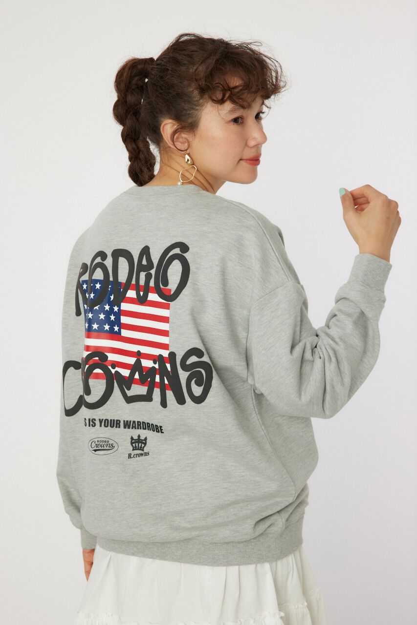RODEO CROWNS「graffiti flagスウェットトップス」|パーカー|