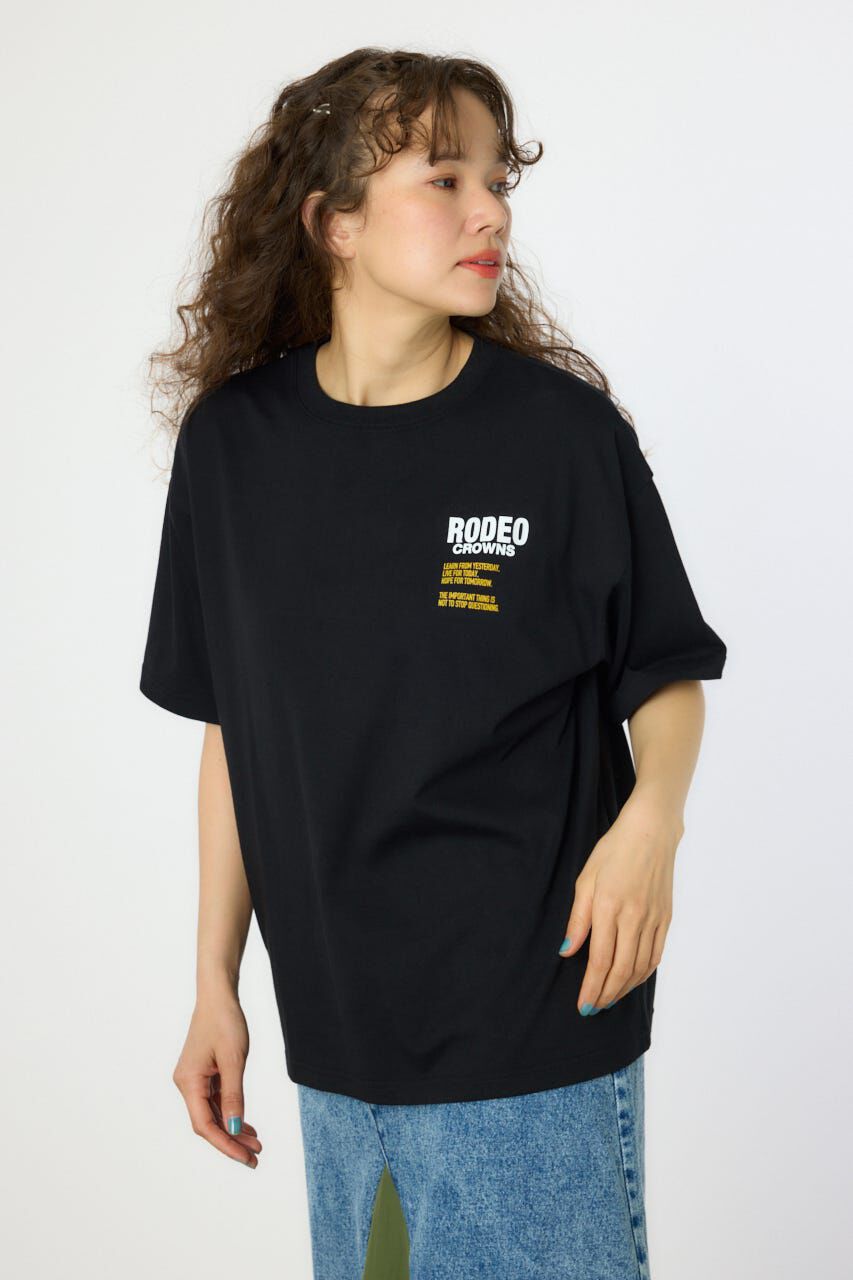 RODEO CROWNS「Overlap デニムアップリケTシャツ」|Tシャツ・カットソー|