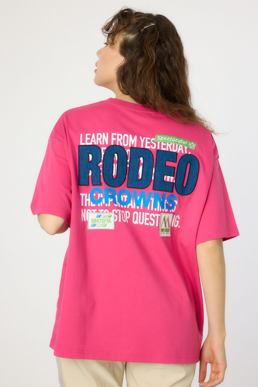 RODEO CROWNS「Overlap デニムアップリケTシャツ」|Tシャツ・カットソー|
