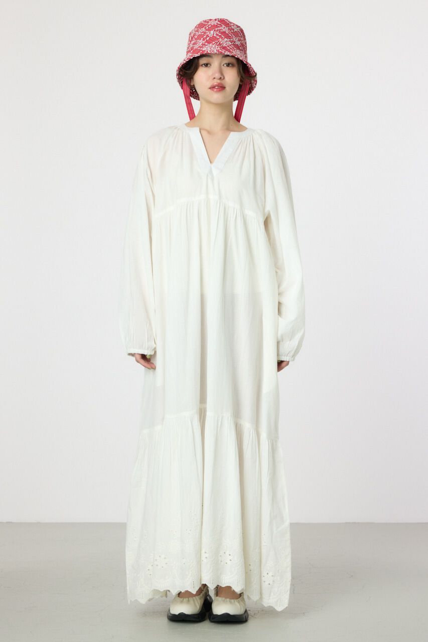 RODEO CROWNS「コットンレーススカラップワンピース」|ワンピース|