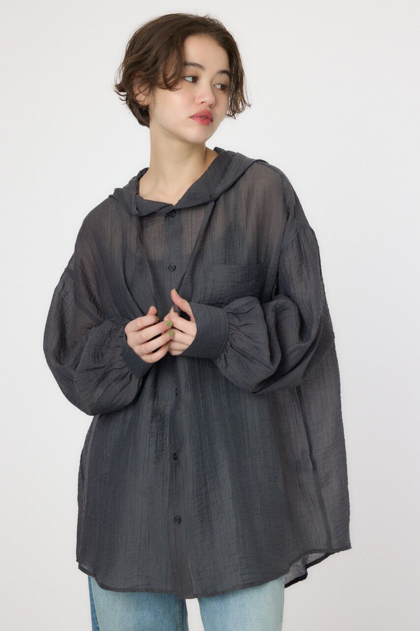 RODEO CROWNS「ワッシャーフーディーシャツ」|シャツ・ブラウス|