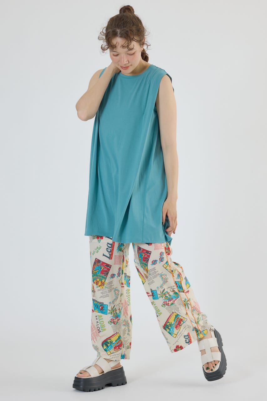 RODEO CROWNS「T/F ノースリーブチュニック」|タンクトップ|