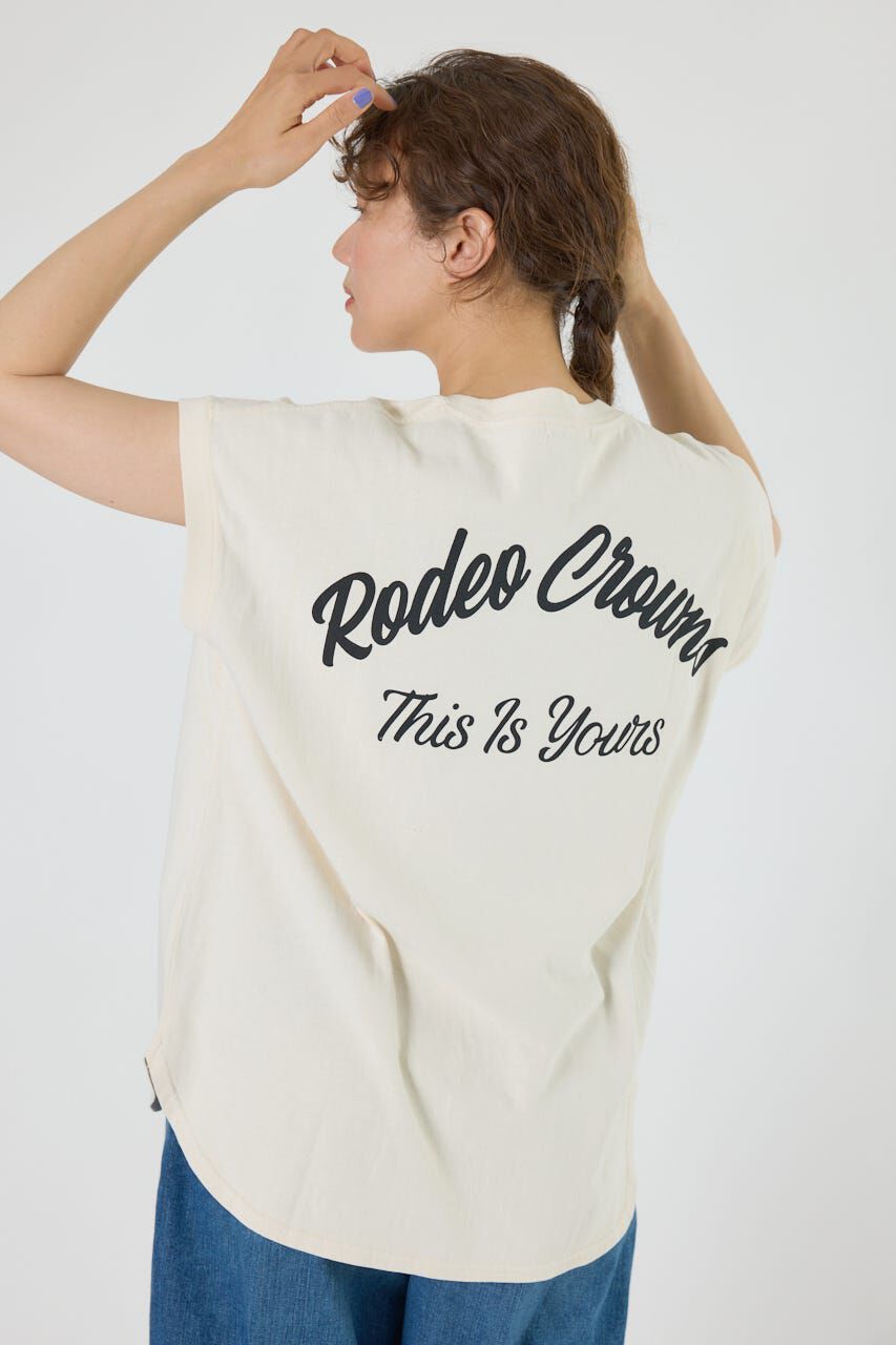 RODEO CROWNS「FADEロゴノースリーブトップス」|ニット・セーター|