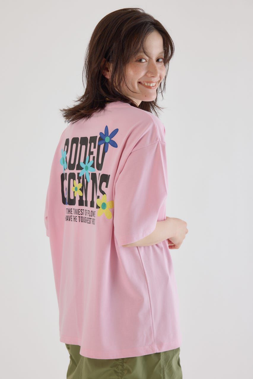 RODEO CROWNS「フラワークロスパッチTシャツ」|Tシャツ・カットソー|