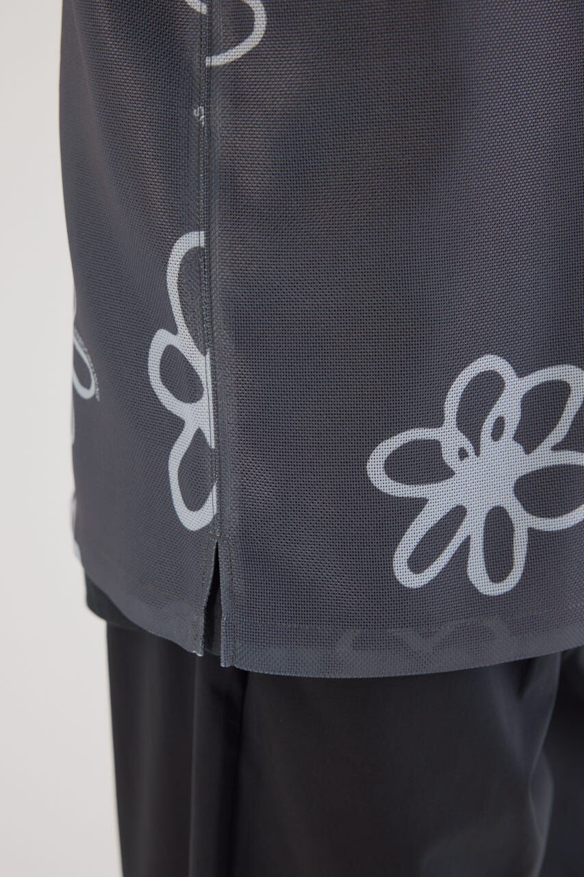 RODEO CROWNS「ポリメッシュフラワーシャツ」|シャツ・ブラウス|