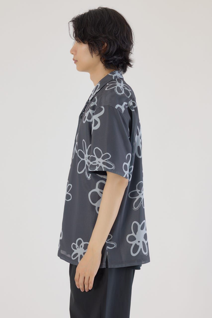 RODEO CROWNS「ポリメッシュフラワーシャツ」|シャツ・ブラウス|