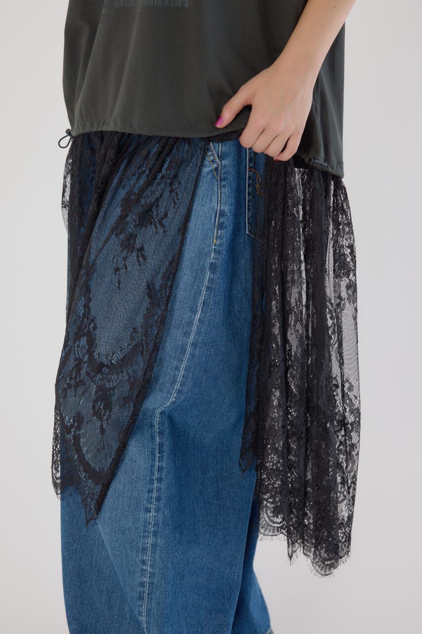 RODEO CROWNS「レースドッキングブラウジングワンピース」|ワンピース|